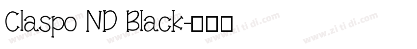 Claspo ND Black字体转换